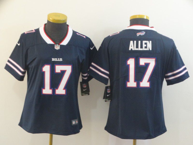 Women Buffalo Bills #17 Allen Blue Nike Vapor Untouchable Limited Player NFL Jerseys->youth nfl jersey->Youth Jersey